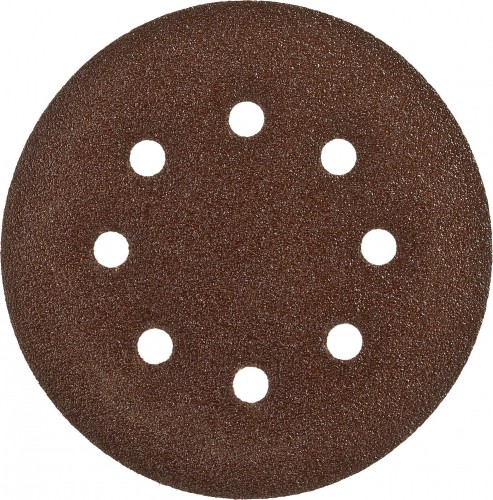 Круг шлифовальный на липучке ЗУБР СТАНДАРТ 6 отв., р60, 150мм, 5 шт 35350-150-060