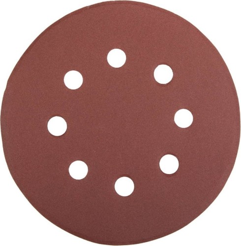 Круг шлифовальный на липучке STAYER MASTER 8 отверстий, Р320, 125мм, 5шт 35452-125-320