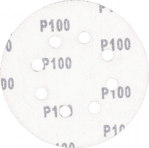 Круг шлифовальный на липучке Sturm 9010-1258-100 125мм, p100, 8 отв., 5 штук. - изображение 2