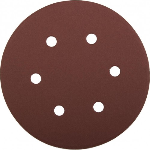 Круг шлифовальный на липучке ЗУБР МАСТЕР 6 отверстий, р600, 150мм, 5 шт 35566-150-600
