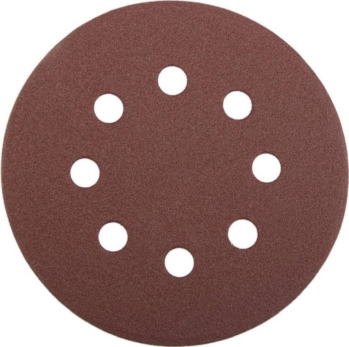 Круг шлифовальный на липучке STAYER PROFI 8 отверстий, Р80, 125мм, 5шт 3580-125-080