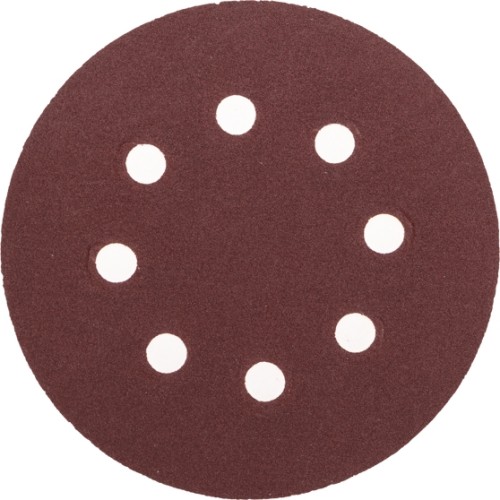 Круг шлифовальный на липучке Kranz KR-91-1169  p180, 125мм, 10шт. 8 отв.