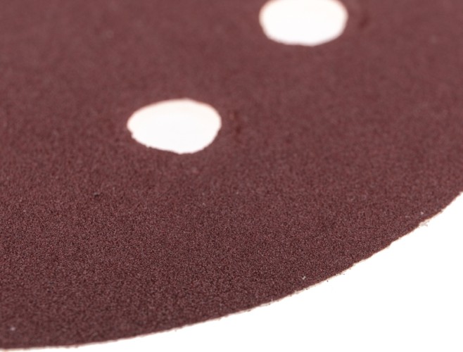 Круг шлифовальный на липучке Kranz KR-91-1169  p180, 125мм, 10шт. 8 отв. - изображение 4