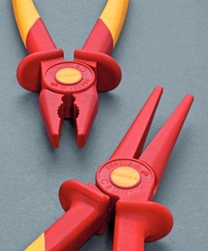 Круглогубцы диэлектрические KNIPEX 986202 с плоскими губками из пластмассы KN-986202 - изображение 2
