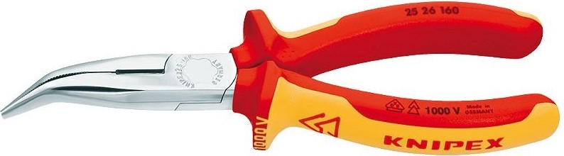Круглогубцы диэлектрические KNIPEX 2526160 1000 V, 160 мм KN-2526160