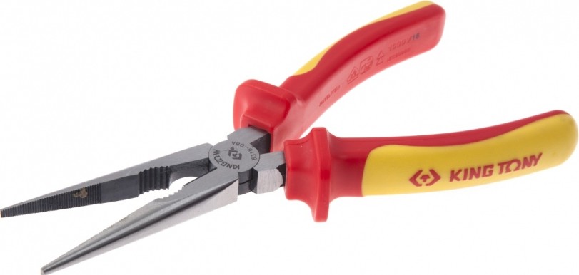 Круглогубцы диэлектрические KING TONY 6318-08A 1000 V, 210 мм