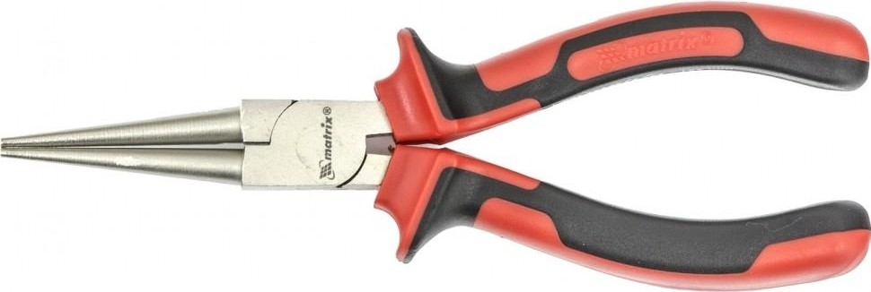 Круглогубцы MATRIX 160 мм nickel, , никелированные, двухкомпонентные р 17355