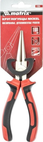 Круглогубцы MATRIX 160 мм nickel, , никелированные, двухкомпонентные р 17355 - изображение 4