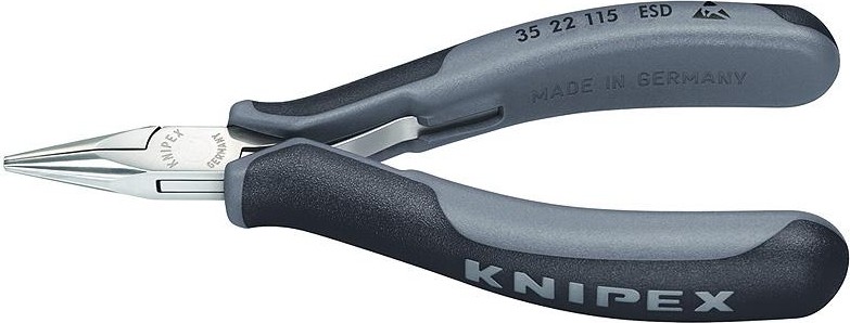 Круглогубцы прецизионные антистатические KNIPEX 3522115ESD 115 мм KN-3522115ESD