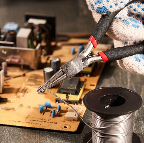 Круглогубцы REXANT Мини 120 мм авторазжим, обливные рукоятки 12-4606 - изображение 4