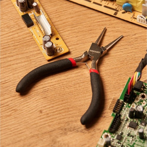 Круглогубцы REXANT Мини 120 мм авторазжим, обливные рукоятки 12-4606 - изображение 3