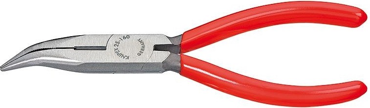 Круглогубцы с изогнутыми губками и режущими кромка KNIPEX 2521160 160 мм KN-2521160