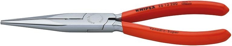Круглогубцы с плоскими губками и режущими кромками KNIPEX 2613200 200 мм KN-2613200