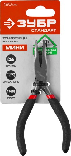 Круглогубцы ЗУБР МИНИ изогнутые 120мм 22169-4 - изображение 4