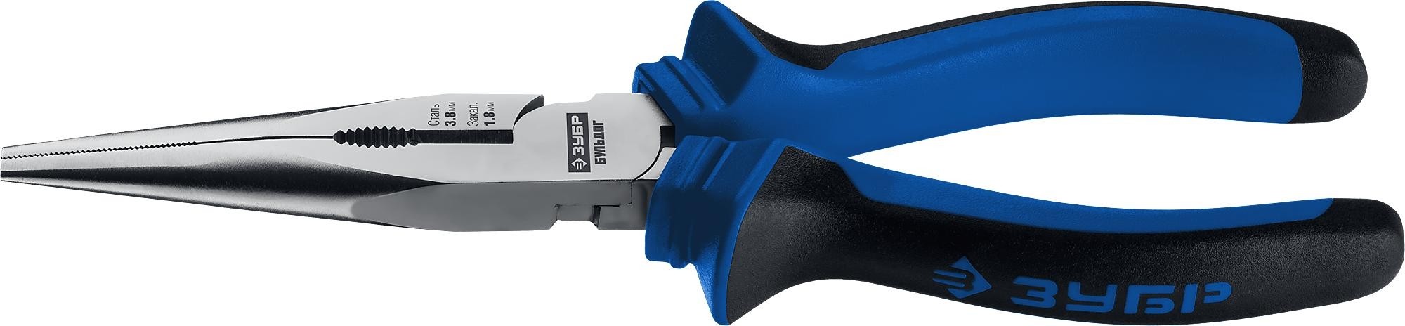 Круглогубцы ЗУБР ПРОФЕССИОНАЛ БУЛЬДОГ 200 мм эксцентриковое расположение шарнира 2201-3-20