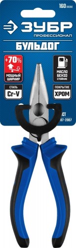 Круглогубцы ЗУБР ПРОФЕССИОНАЛ БУЛЬДОГ 160 мм изогнутые эксцентр.расположение шарнира 2201-4-16_z02 - изображение 4