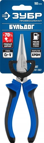 Круглогубцы ЗУБР ПРОФЕССИОНАЛ БУЛЬДОГ 160 мм эксцентриковое расположение шарнира  2201-3-16_z02 - изображение 4