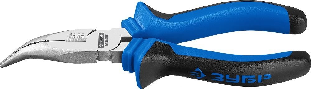 Круглогубцы ЗУБР ПРОФЕССИОНАЛ БУЛЬДОГ 160 мм изогнутые эксцентр.расположение шарнира 2201-4-16_z02