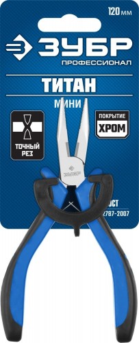 Круглогубцы ЗУБР ПРОФЕССИОНАЛ ТИТАН Мини 120 мм, 22170-3_z01 - изображение 3