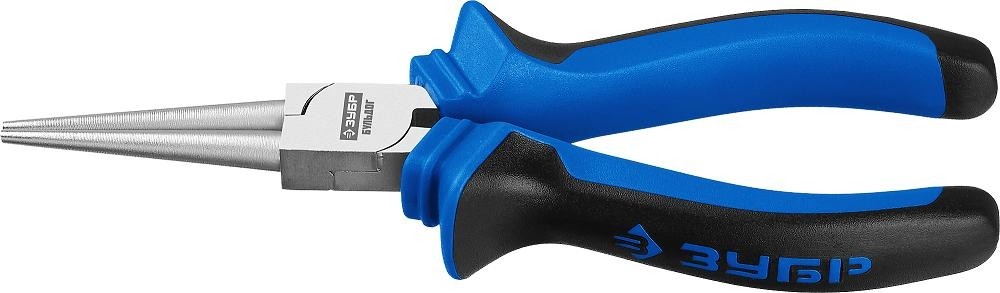 Круглогубцы ЗУБР ПРОФЕССИОНАЛ БУЛЬДОГ 160 мм особостойкое спец.покрытие н12х1(никель/хром) 2201-8-16_z02