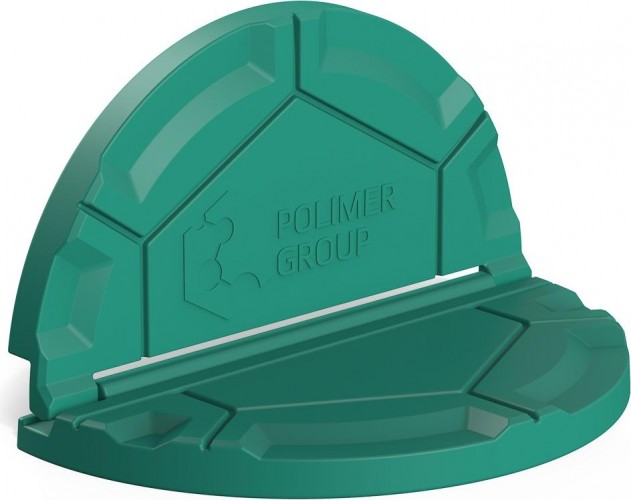 Крышка для колодца POLIMER GROUP "Роса" зеленый - изображение 3