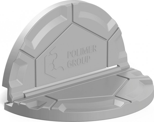 Крышка для колодца POLIMER GROUP "Роса" серый - изображение 3