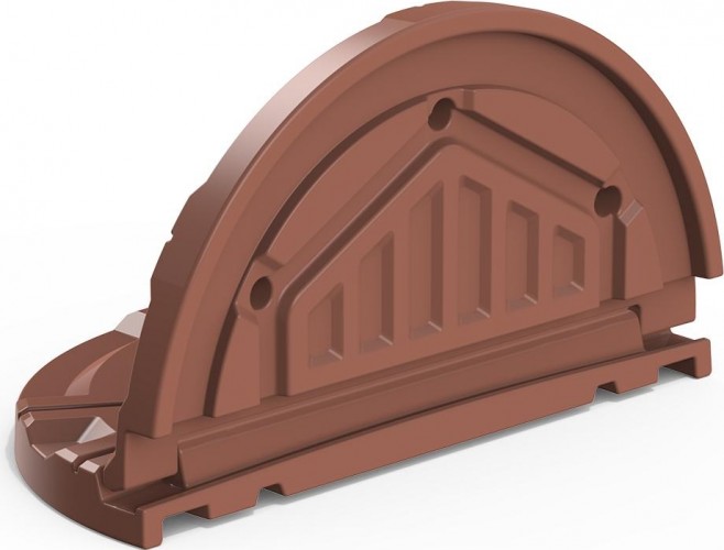 Крышка для колодца POLIMER GROUP "Роса" коричневый - изображение 4