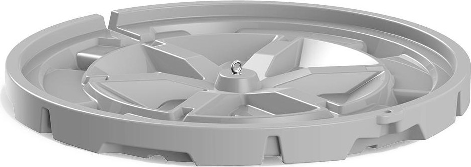 Крышка для колодца POLIMER GROUP "Роса-2" серый - изображение 2