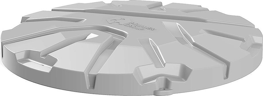 Крышка для колодца POLIMER GROUP "Роса-2" серый