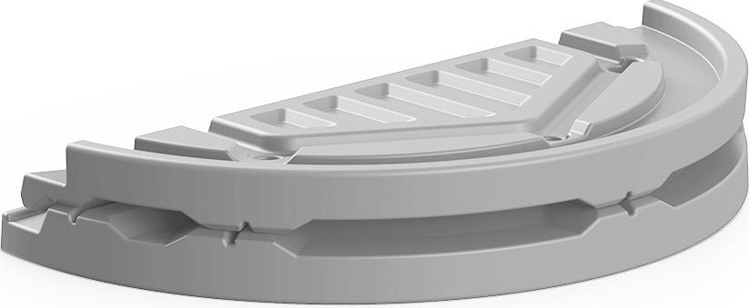 Крышка для колодца POLIMER GROUP "Роса" серый - изображение 5