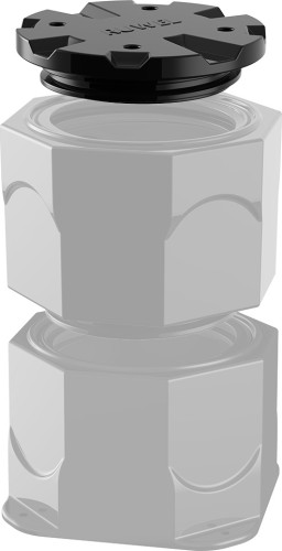 Крышка колодца POLIMER GROUP КС Микро RUWEL черный АК21010101 - изображение 3