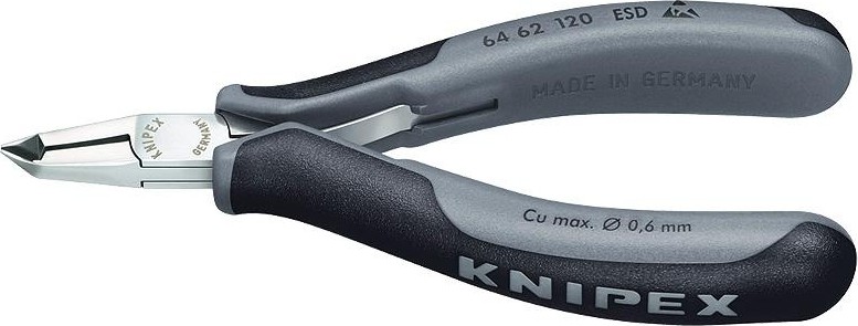 Кусачки торцевые для электроники KNIPEX 6462120ESD 120 мм KN-6462120ESD