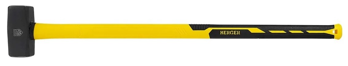 Кувалда BERGER BG1519 кованая 3000 г. 870 мм, фиберглассовая рукоятка