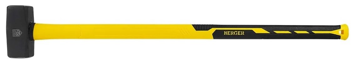 Кувалда BERGER BG1520 кованая 4000 г. 880 мм, фиберглассовая рукоятка