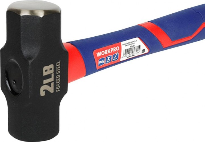 Кувалда WORKPRO WP241031 1000гр, с фиберглассовой рукояткой - изображение 3