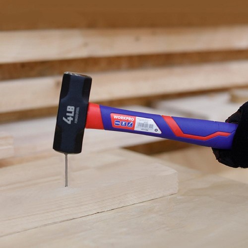 Кувалда WORKPRO WP241033 2000гр, с фиберглассовой рукояткой - изображение 4