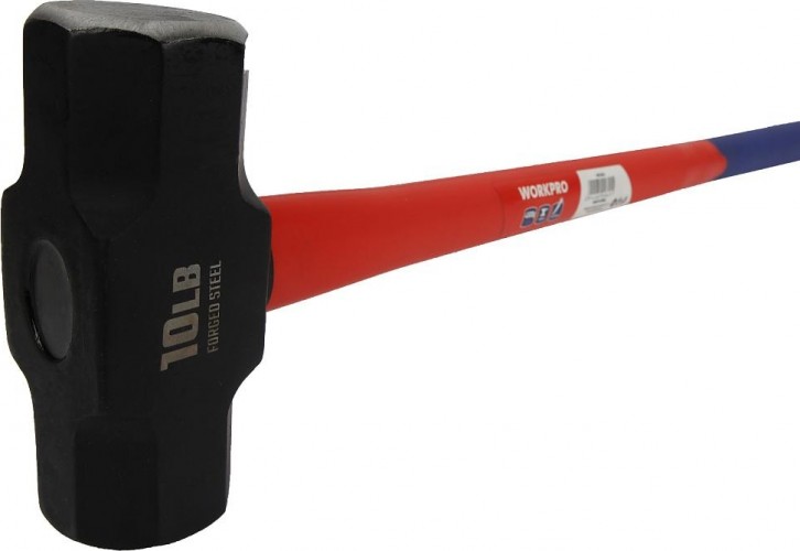 Кувалда WORKPRO WP241034 4500гр, с длинной фиберглассовой рукояткой - изображение 2