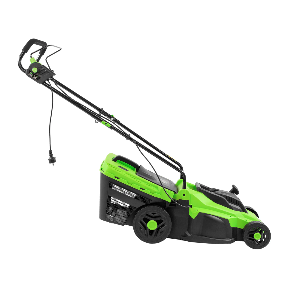 Газонокосилка электрическая L1500, 1500 Вт, ширина 33 см, 5 уровней, пластиковый травосборник 35 л С - изображение 39