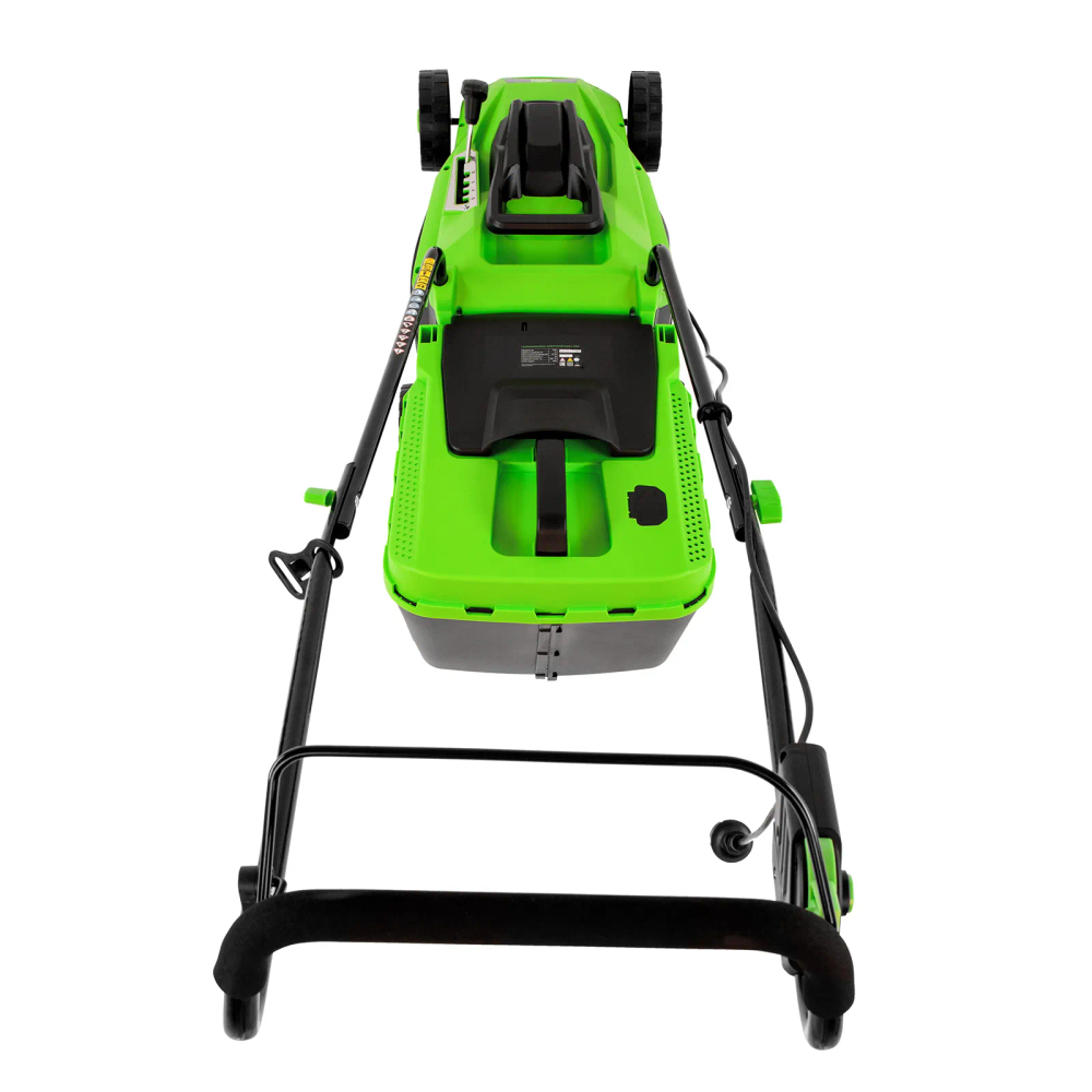 Газонокосилка электрическая L1500, 1500 Вт, ширина 33 см, 5 уровней, пластиковый травосборник 35 л С - изображение 40