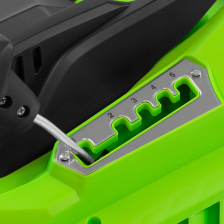 Газонокосилка электрическая L1500, 1500 Вт, ширина 33 см, 5 уровней, пластиковый травосборник 35 л С - изображение 13