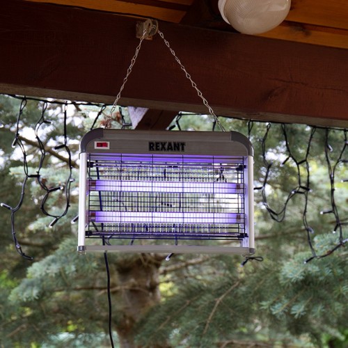 Лампа антимоскитная REXANT 71-0046 S 80м², 2х10Вт, 220В - изображение 3