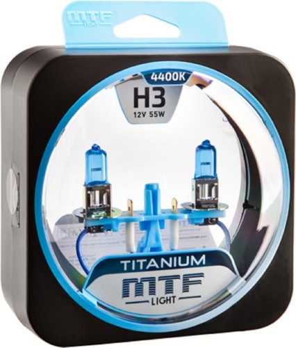 Лампа галогеновая MTF LIGHT серия TITANIUM H3, 12V, 55W HTN1203