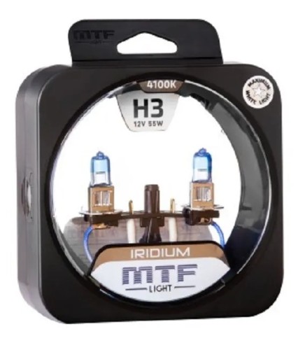 Лампа галогеновая MTF LIGHT серия IRIDIUM H3, 12V, 55W HRD1203 - изображение 2