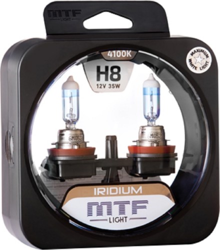 Лампа галогеновая MTF LIGHT серия IRIDIUM H8, 12V, 35W HRD1208 - изображение 2