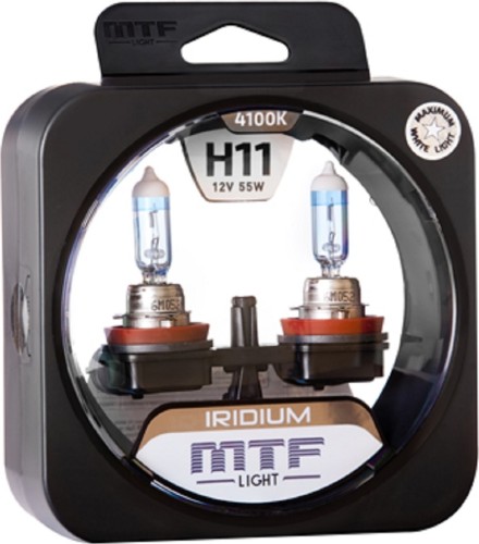 Лампа галогеновая MTF LIGHT серия IRIDIUM H11, 12V, 55W HRD1211 - изображение 2
