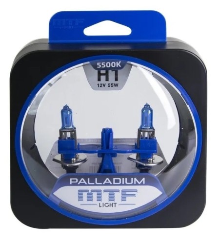 Лампа галогеновая MTF LIGHT серия PALLADIUM H1, 12V, 55W HPA1201 - изображение 2
