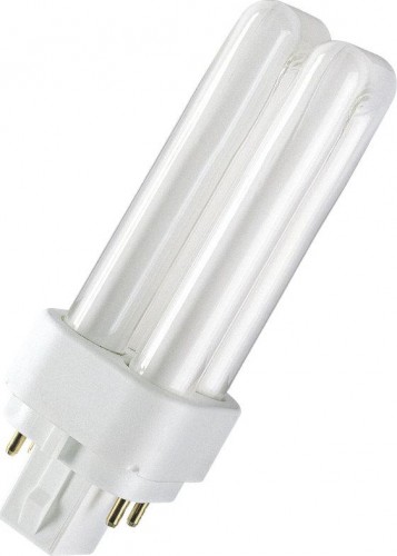 Лампа люминесцентная Osram CFL DULUX компактная неинтегрированная d/e 18w/827 g24q-2 10 4050300012148