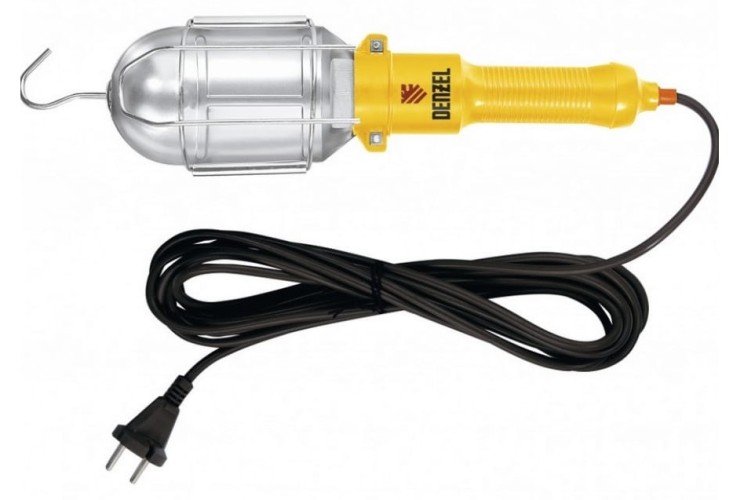 Лампа переносная 60 W Denzel 92628 кабель 5 м