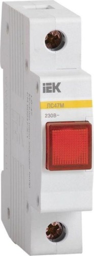 Лампа сигнальная IEK KARAT ЛС-47М красн.  MLS20-230-K04