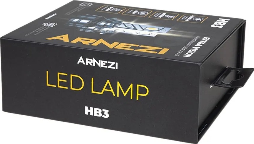 Лампа светодиодная ARNEZI 12/24V HB3 65W 4900lm P20d 6000K Extra Vision LED 2 шт. DUOBOX IP68 A2000006 - изображение 2